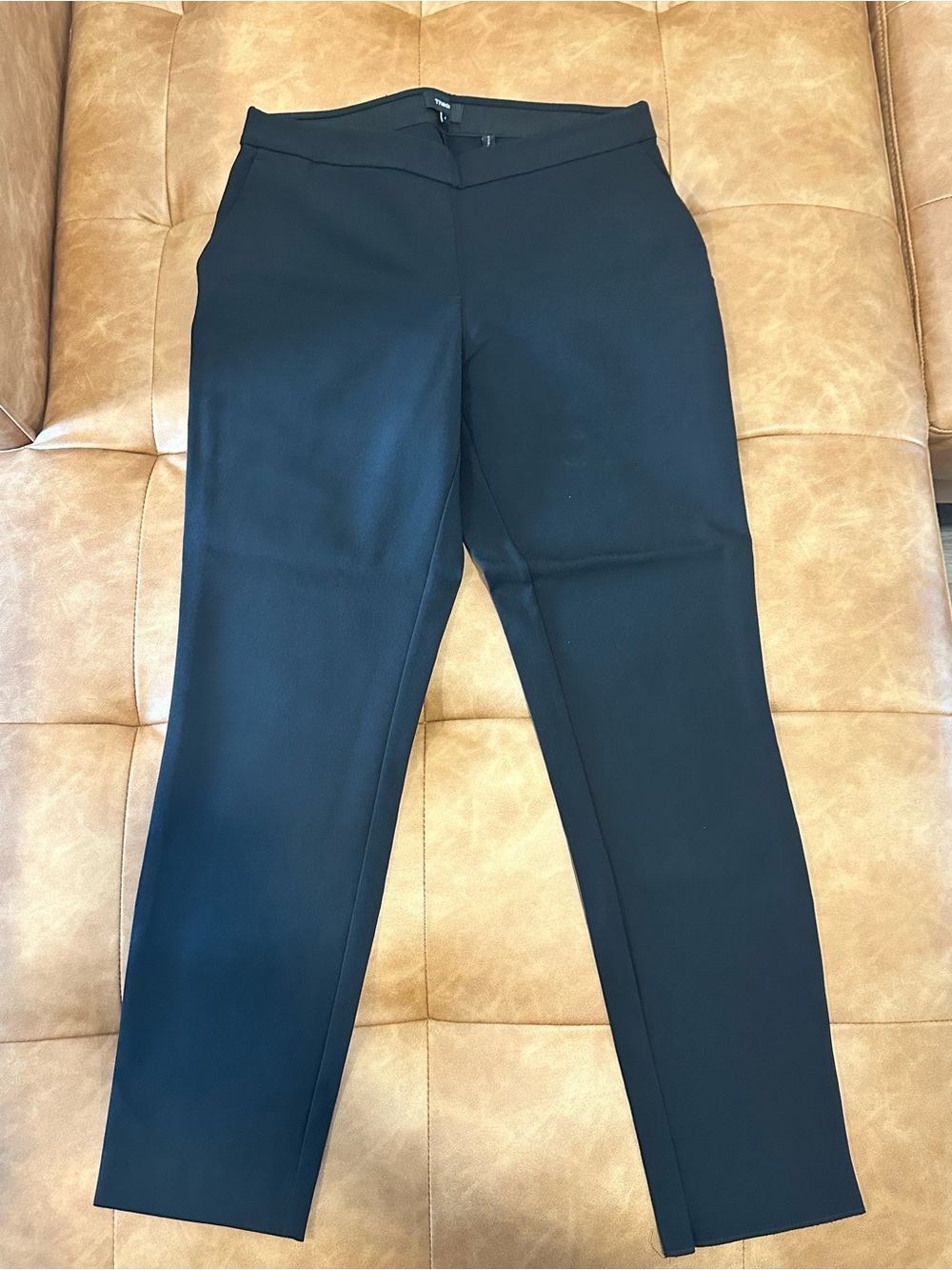 Theory Black Tailored Straight Leg Pants Size 4